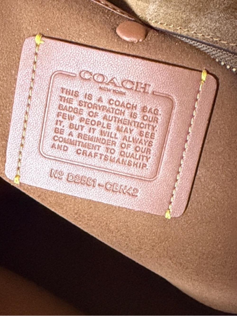 Coach Empire 40 Suede Brown Carryall - Picture 8 of 11